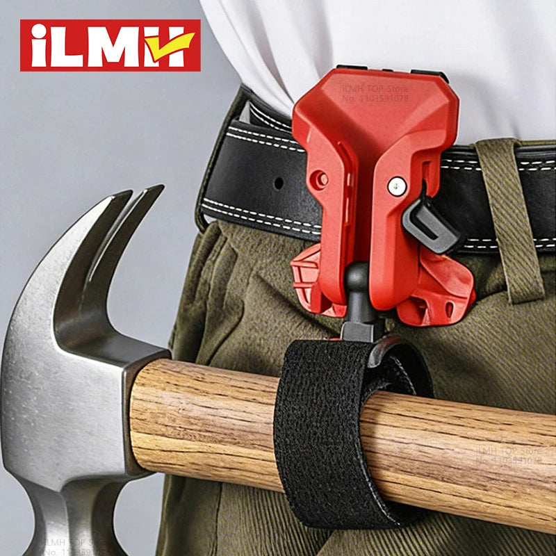 Self-Locking Drill Holder, Heavy Duty Belt Clip for Power Tool, Quick Release Holster for Dewalt Makita, Novel Drill Accessories
