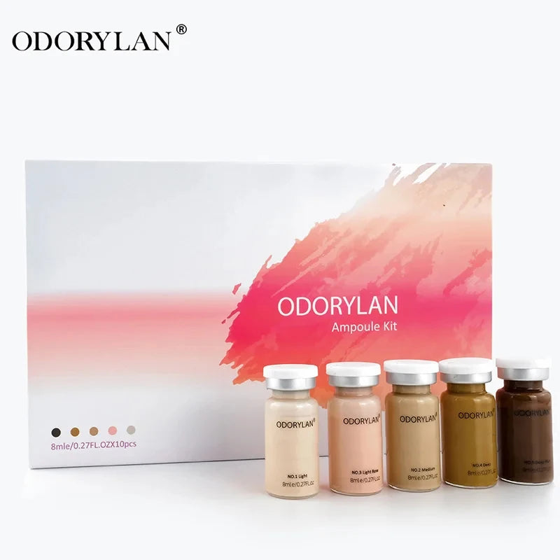 Korea 8ml BB Cream Glow Face Serum Ampoule Essence Kit Moisturizing Sunscreen Foundation Beauty Skin Care