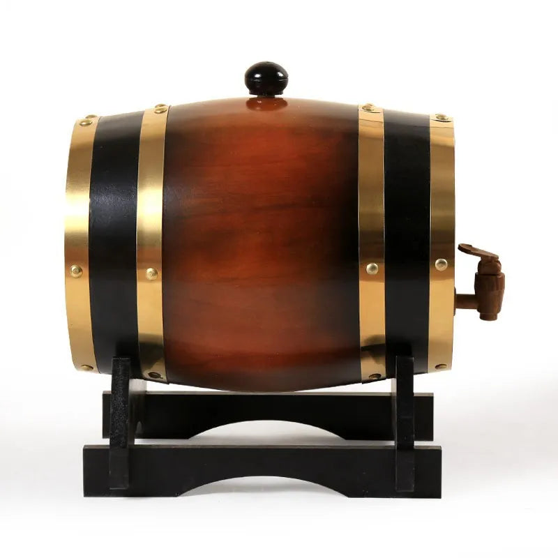5L Wood Wine Barrel Oak Beer Brewing Equipment Rum Pot Whisky Wine Bar Tools Wedding Decoration Home Brew Beer Tools