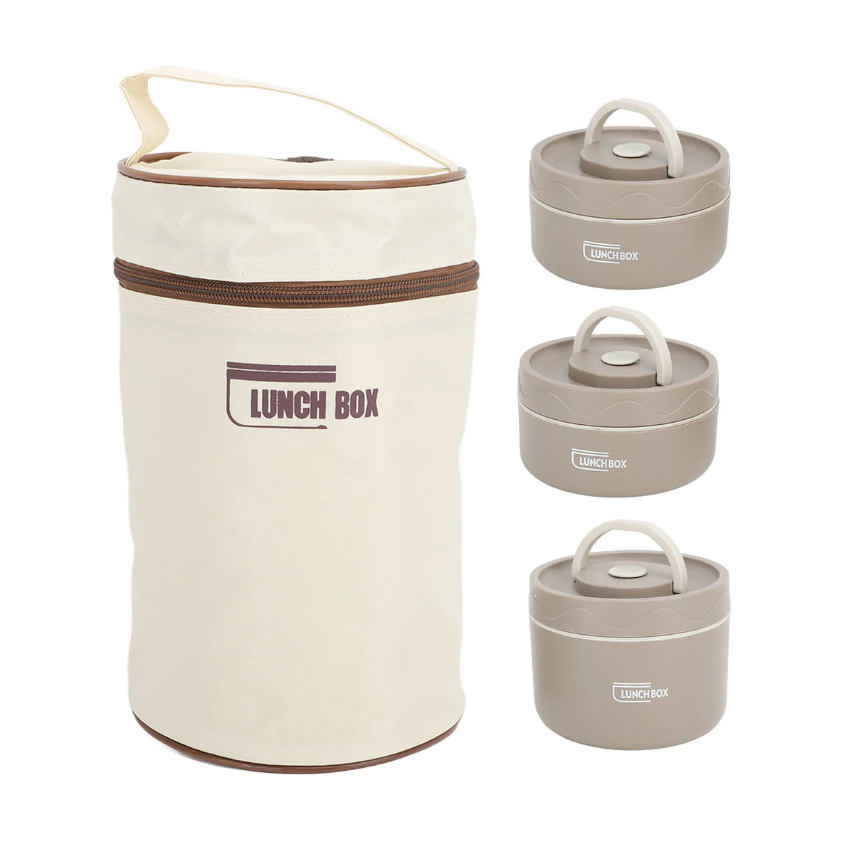 Thermal Lunch Box Insulated Lunch Container Sealed Easy To Clean  Portable 304 Stainless Steel with Thermal Bag for Work