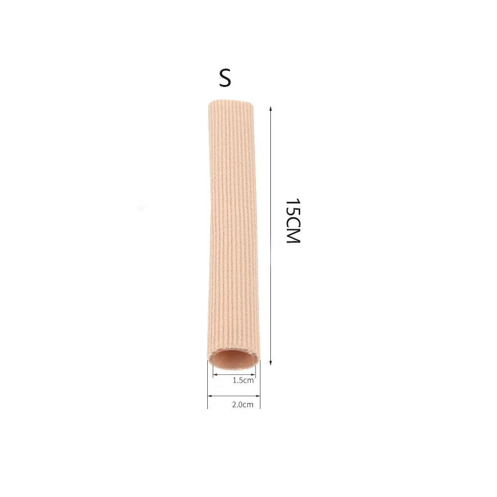 Fiber Gel Toe Cover Bandage Calluses Protection Anti Abrasion Pain Relief Tube Toe Separator Finger Protector Foot Care Tools