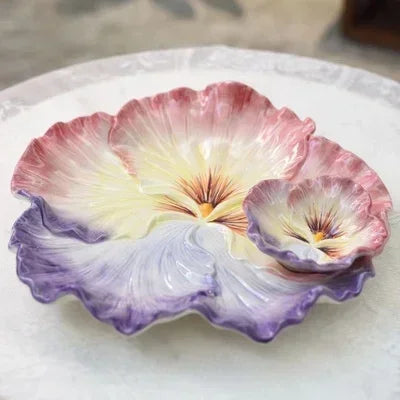 American Hand-painted Ceramic Dinner Set Rabbit Teapot Coffee Cup Plates for Enchanting Garden Afternoon TeaVintage Tableware