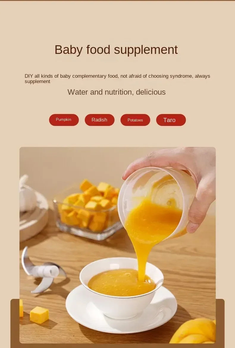 Electric Garlic Masher Mini Food Chopper Vegetable Meat Salad Onion Mincer Herb Veggie Cutter Blender Processor Kitchen Gadgets