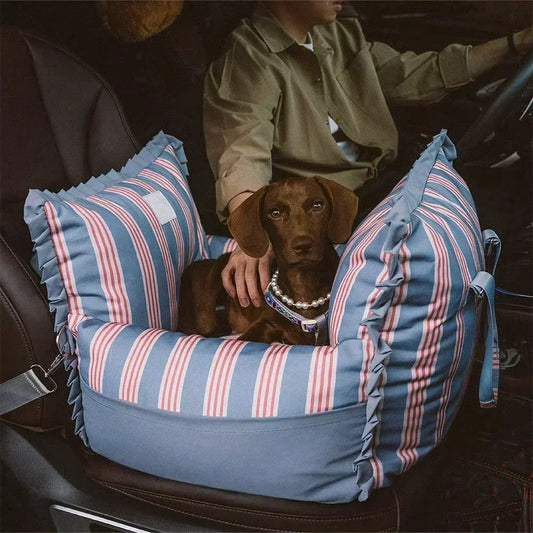 Removable Luxury Dog Beds Kennel Waterproof Pet Car Seat Bed  Pet Kennel  for Small Large Dog Mat Travel Safety Dog Car Seat