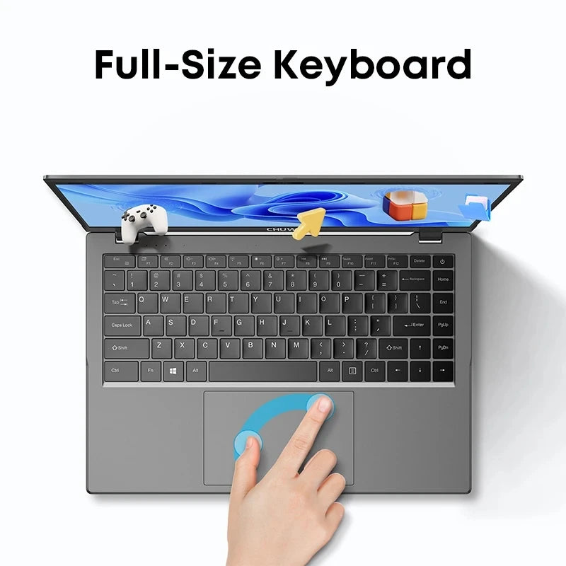 CHUWI GemiBook XPro Laptop 8GB LPDDR5 256GB SSD Intel N100 UHD Graphics for 12th Gen 14.1'' FHD 1920*1080 Windows 11 Laptops