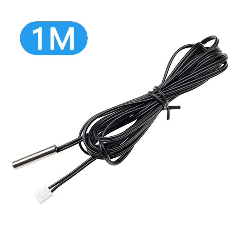 30Cm 50Cm 1M 2M 3M 5M Ntc 10K 1% 3950 Thermistor Temperature Sensor Waterproof Probe Cable For Arduino W1209 W1401