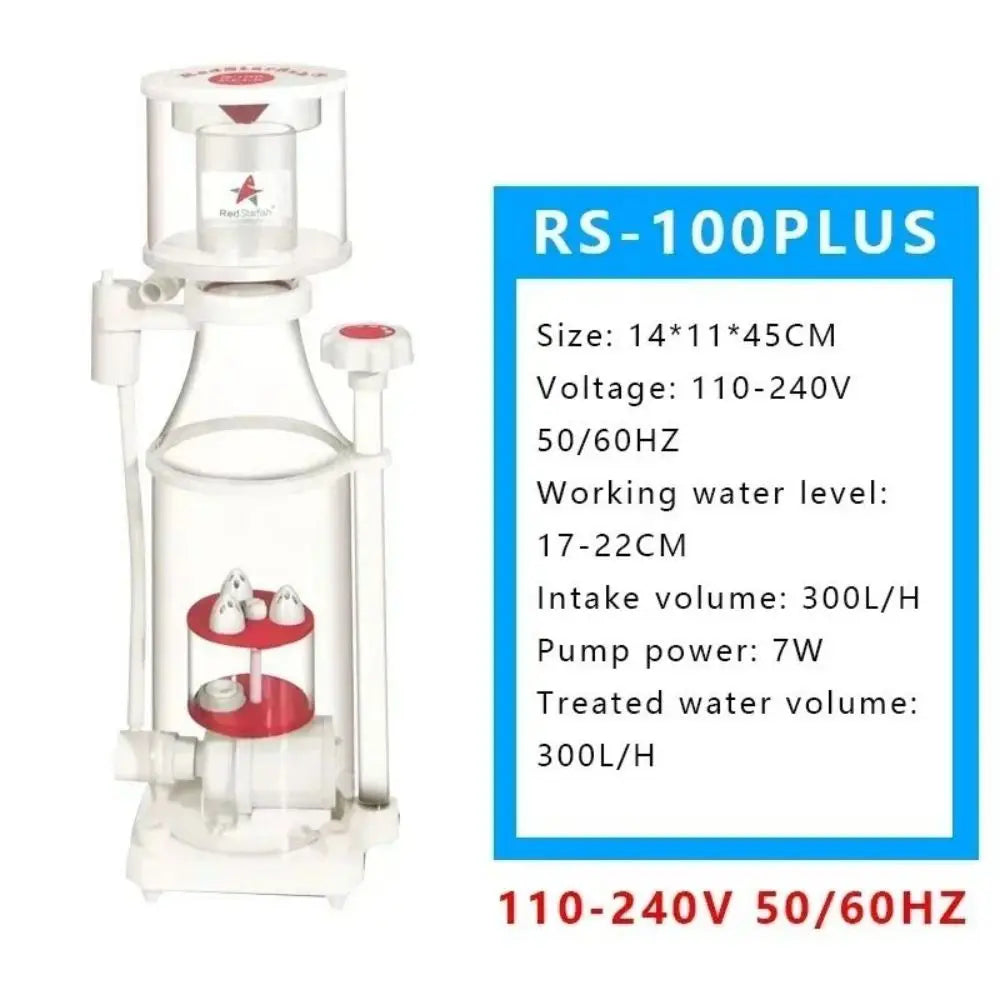 Red Starfish RS-N100 Plus DC Pump, Aquarium Internal Protein Skimmer, Fish Tank Max Litre 200-400 L, 110-240V, New Product