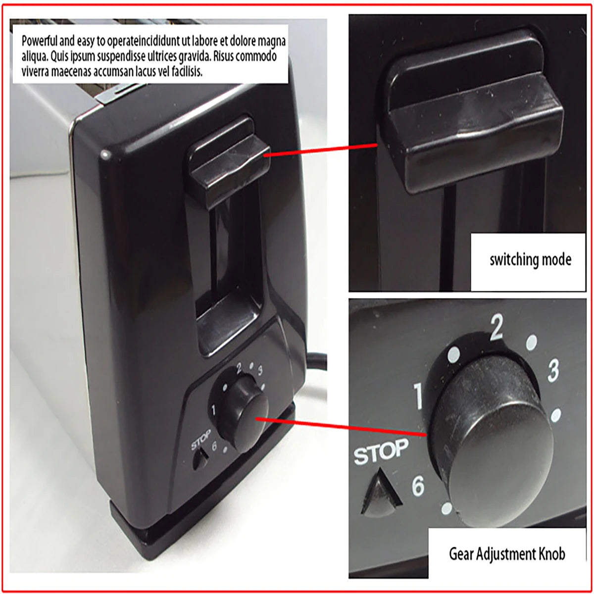 Automatic breakfast sandwich maker, 4 piece electric toaster, Family multi-function breakfast maker Toaster