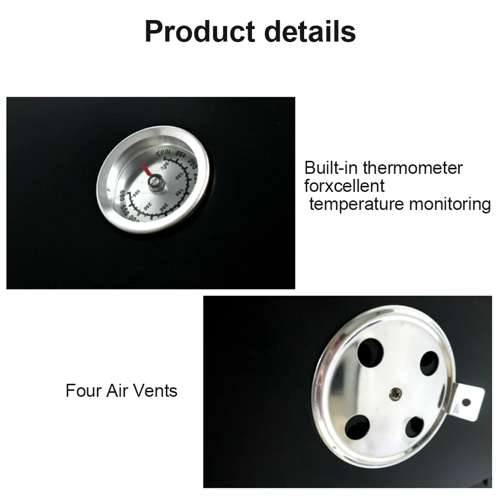Barbecue Grill BBQ Grill for Camping Picnic 105.5*85*118cm Barbecue Stove with Wheels Outdoor Multi-function BBQ Tools