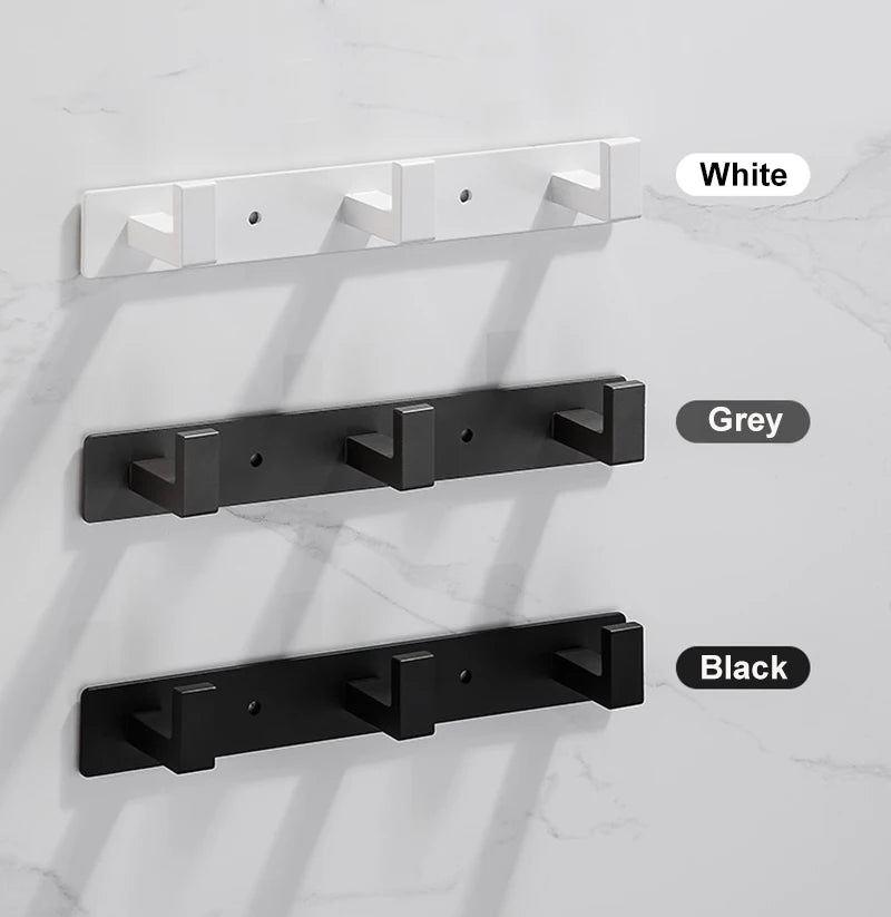 Stainless Steel Coat Rack Wall Mount - Multi-Functional Hanger with Clothes Hooks Bag And Hat Holder for Entryway Bathroom
