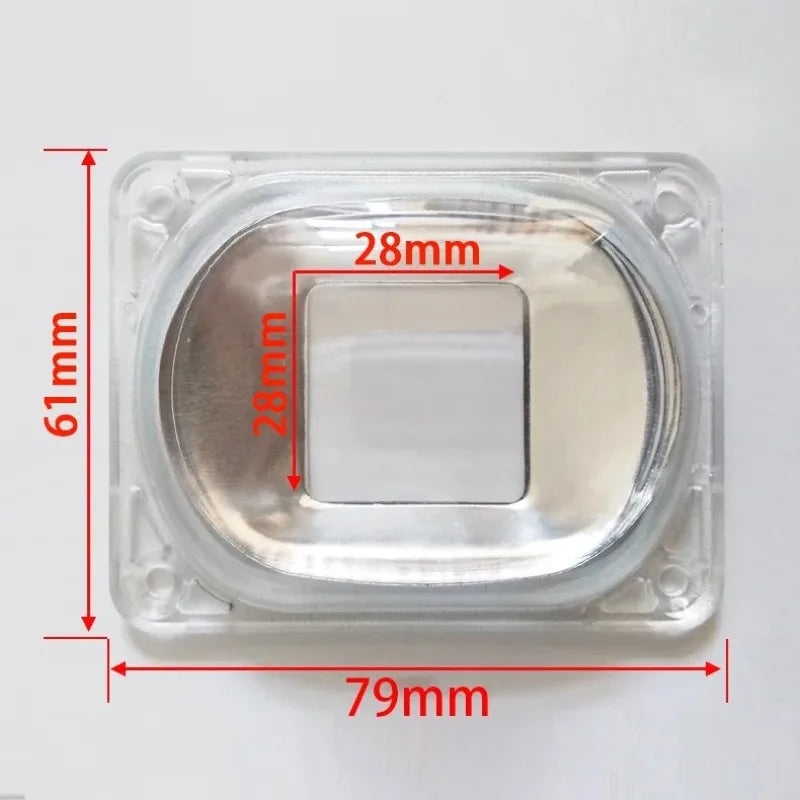 LED COB Floodlight Lens Reflector Silicone Ring for 20W 30W 50W AC 110V 220V Lamp DIY Replacement Accessories