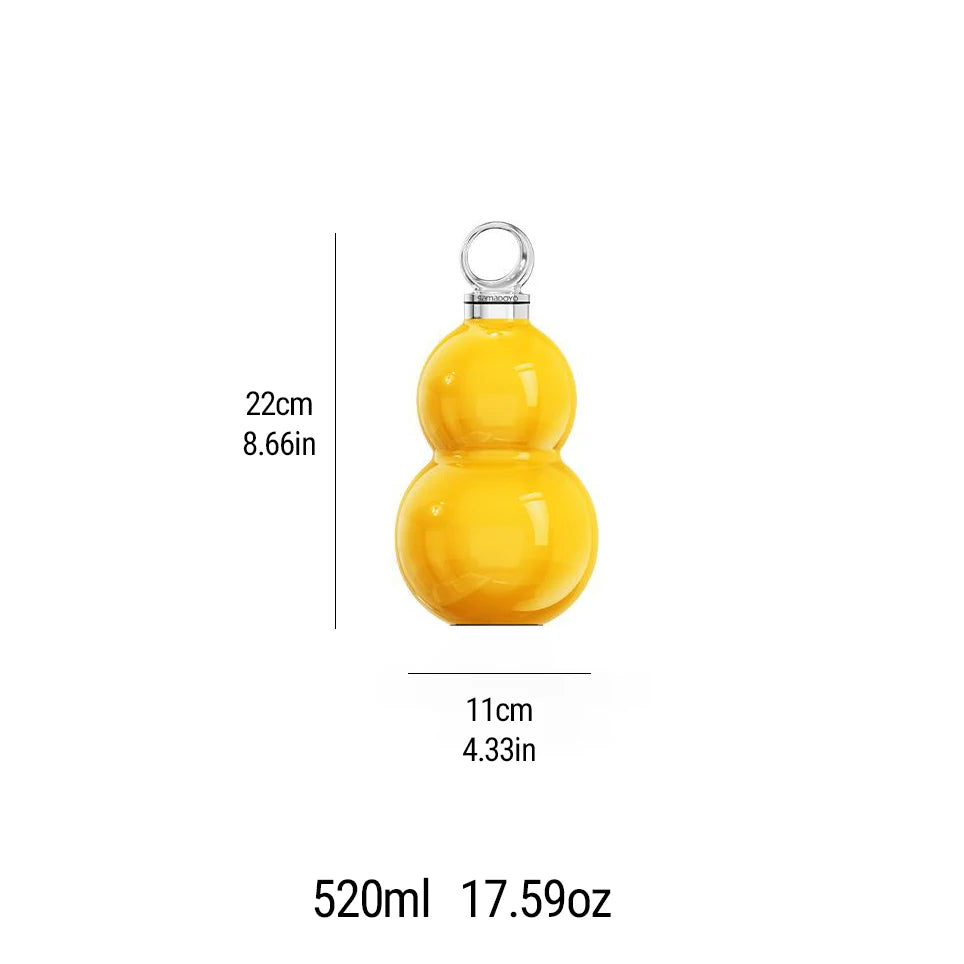 SAMADOYO-6 Hour Insulated Tumbler | Gourd Shape with Straw | Exclusive Design, 520ml