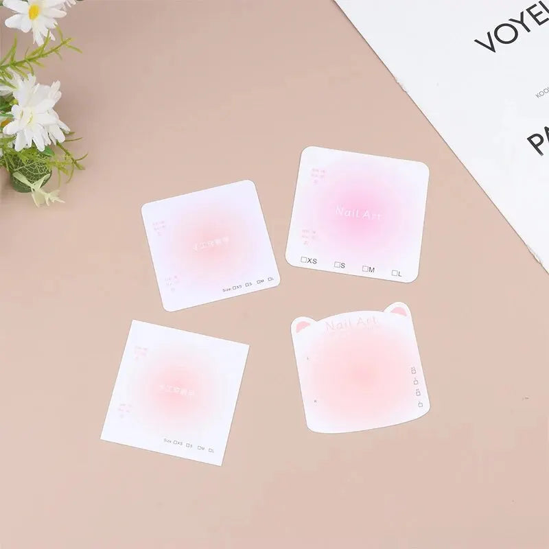 10PCS Press-On Nail Packaging Display Handmade False Design Swatch Show Card Manicure Sample Salon