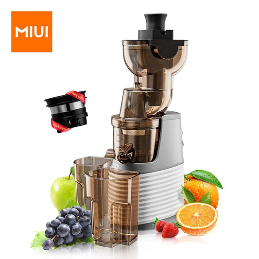 MIUI Slow Juicer Electric Cold Presses with Stainless Steel strainer,Rated power 250W, Modle-Professional