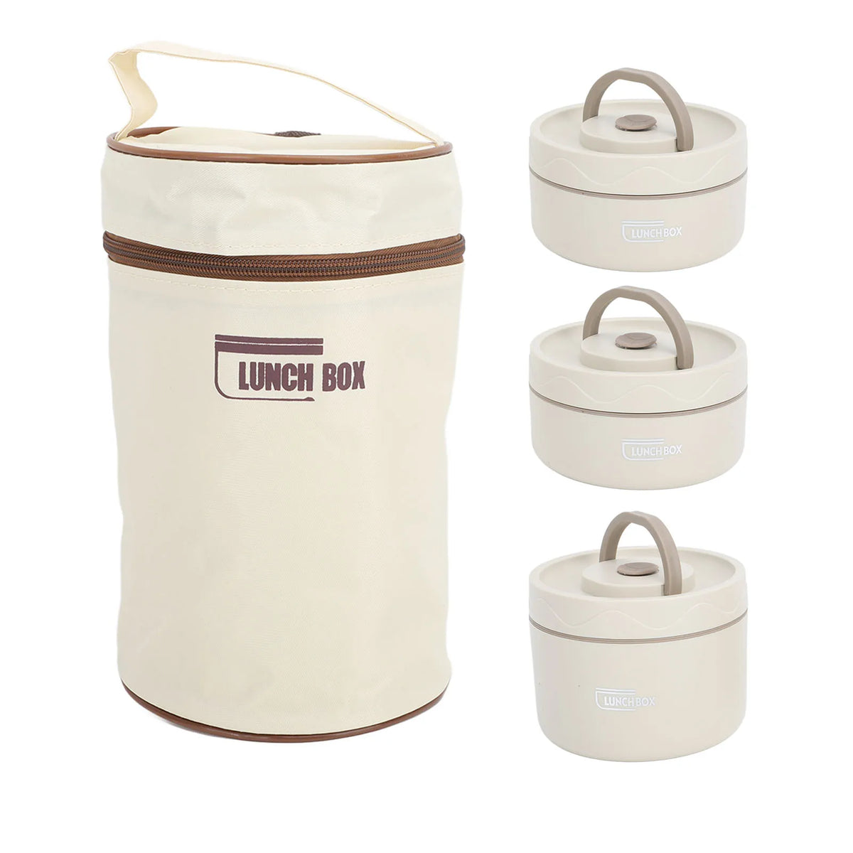 Thermal Lunch Box Insulated Lunch Container Sealed Easy To Clean  Portable 304 Stainless Steel with Thermal Bag for Work