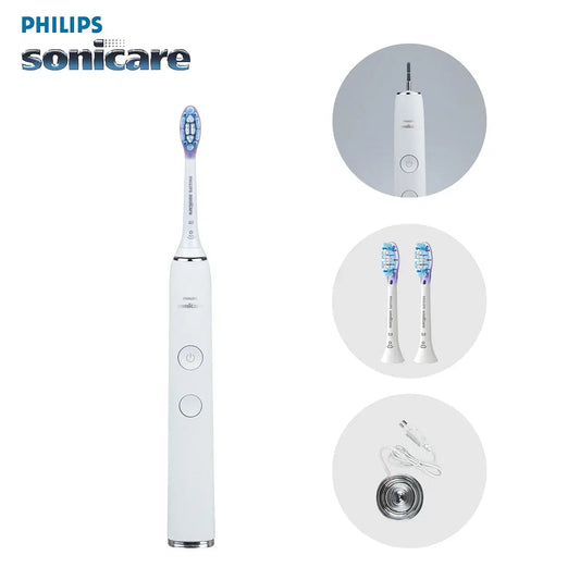 Color: Pink, Ships From: CHINA, Plug Type: KR - Philips Sonicare DiamondClean HX992 handle  rechargeable  electric toothbrush Philips Replacement Heads Adult Black, Pink, White