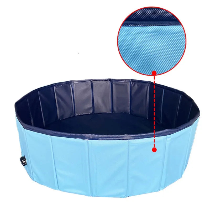 Foldable PVC Pet Bath Tub for Small Large Dogs Cats Portable Plastic Pool Sand Pit Grooming Bathtub for Pets Kids Durable