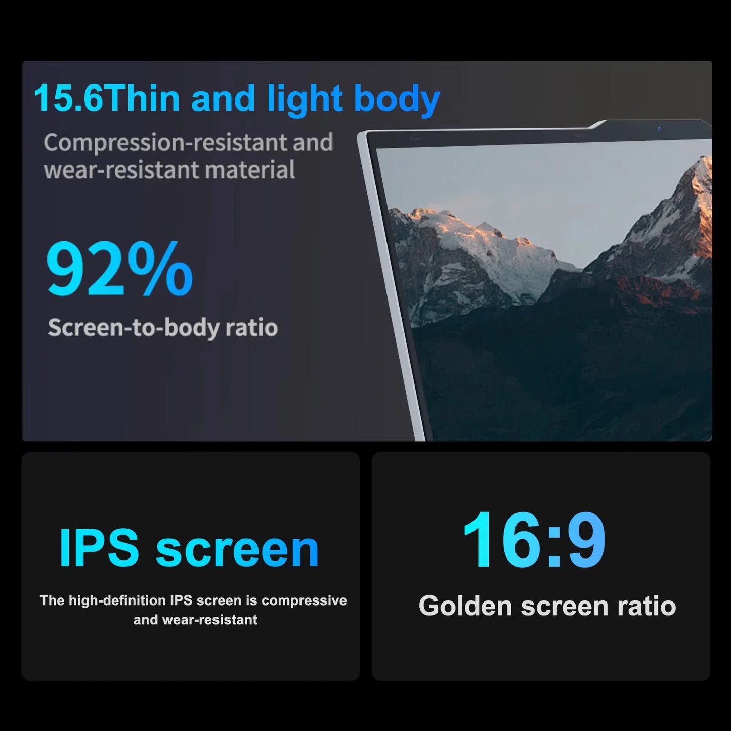 Xiaman 15.6" Intel Core i7 6500U Laptop Computer Windows 11 Pro 16GB DDR4 512GB 1TB SSD Portable Notebook PC Gamer Gaming Laptop