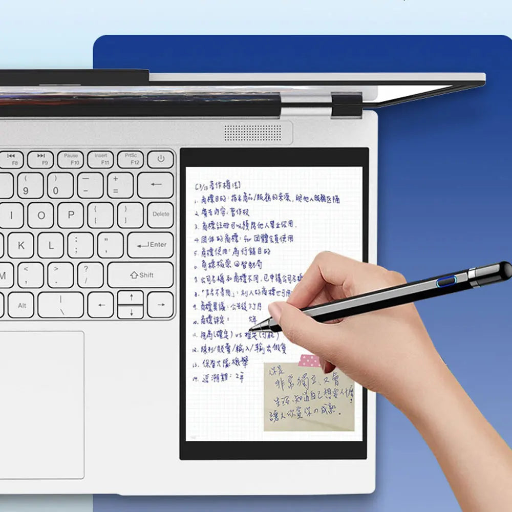 CRELNADER Dual Screen Laptop 7 Inch Touch Screen Metal Case RGB Backlit Fingerprint Unlock Window 11 Ultrathin Laptops Notebook