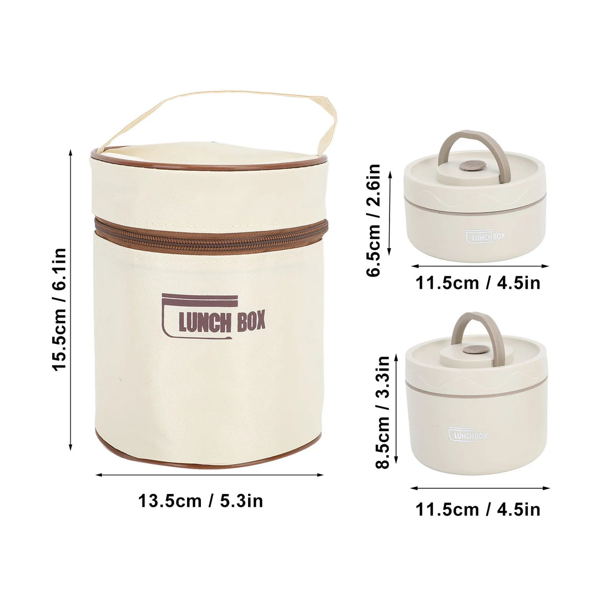 Thermal Lunch Box Insulated Lunch Container Sealed Easy To Clean  Portable 304 Stainless Steel with Thermal Bag for Work