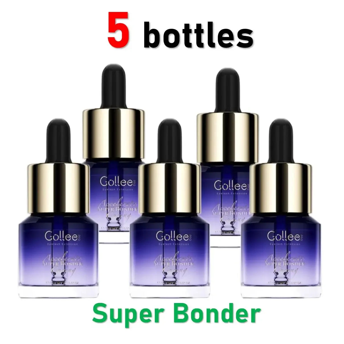 Gollee 0.5s Eyelash Extension Glue Fast Drying Professional Eyelash Adhesive Waterproof Lashes Supplies For Salon Eyelash Glue