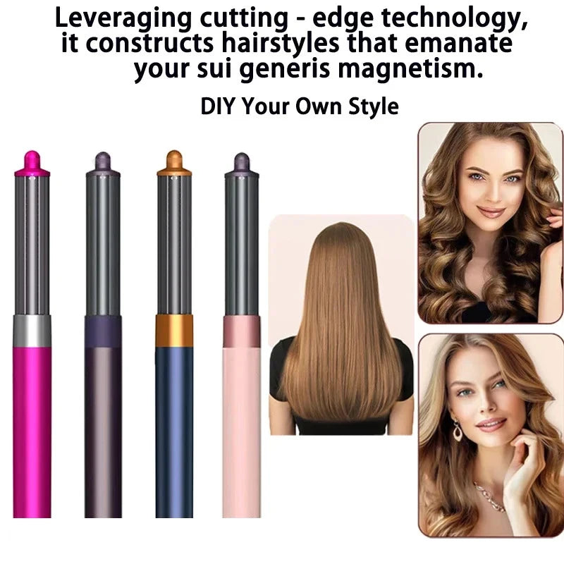 6 in1 Multi Hair Styler Curling Iron Hair Hot Air Brush Curling Barrel Brush HairDryer Salon Professional Curly Styler Tools