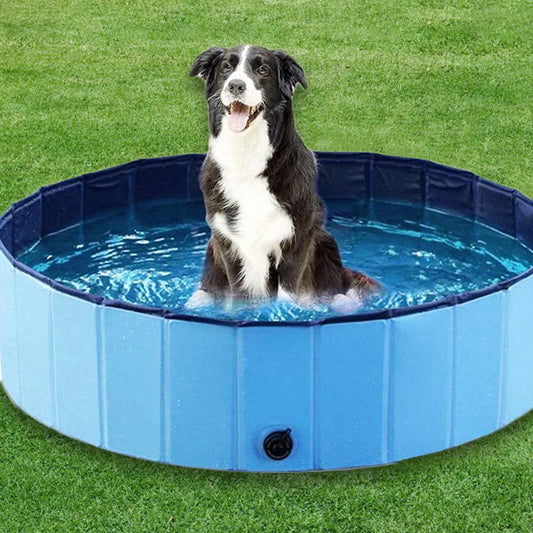 Folding bathtub for dogs and cats, a must-have for cooling down in the summer pool for dogs, and a portable pet bathtub for