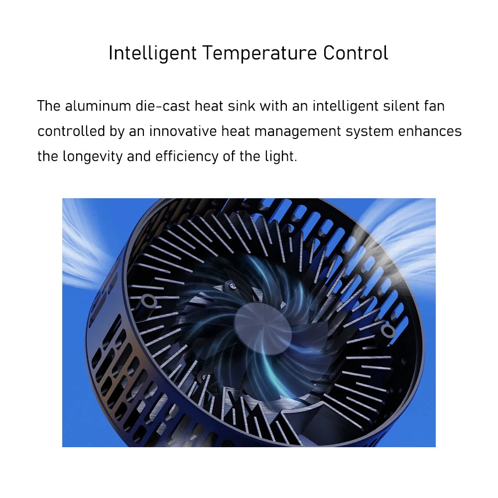 AIPAI  A7 III WiFi App Phone Control Full Spectrum 100W Saltwater Marine LED Aquarium Light