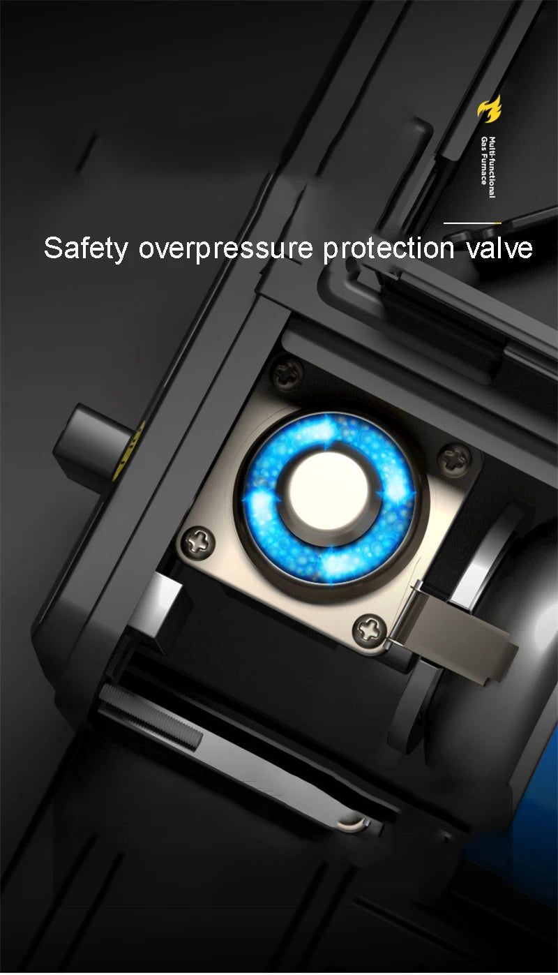 Camping Stove Outdoor Cooking Burner Portable Gas Stove Hiking Trekking Picnic Party Boiler Cassette Stove（No Gas Tank）