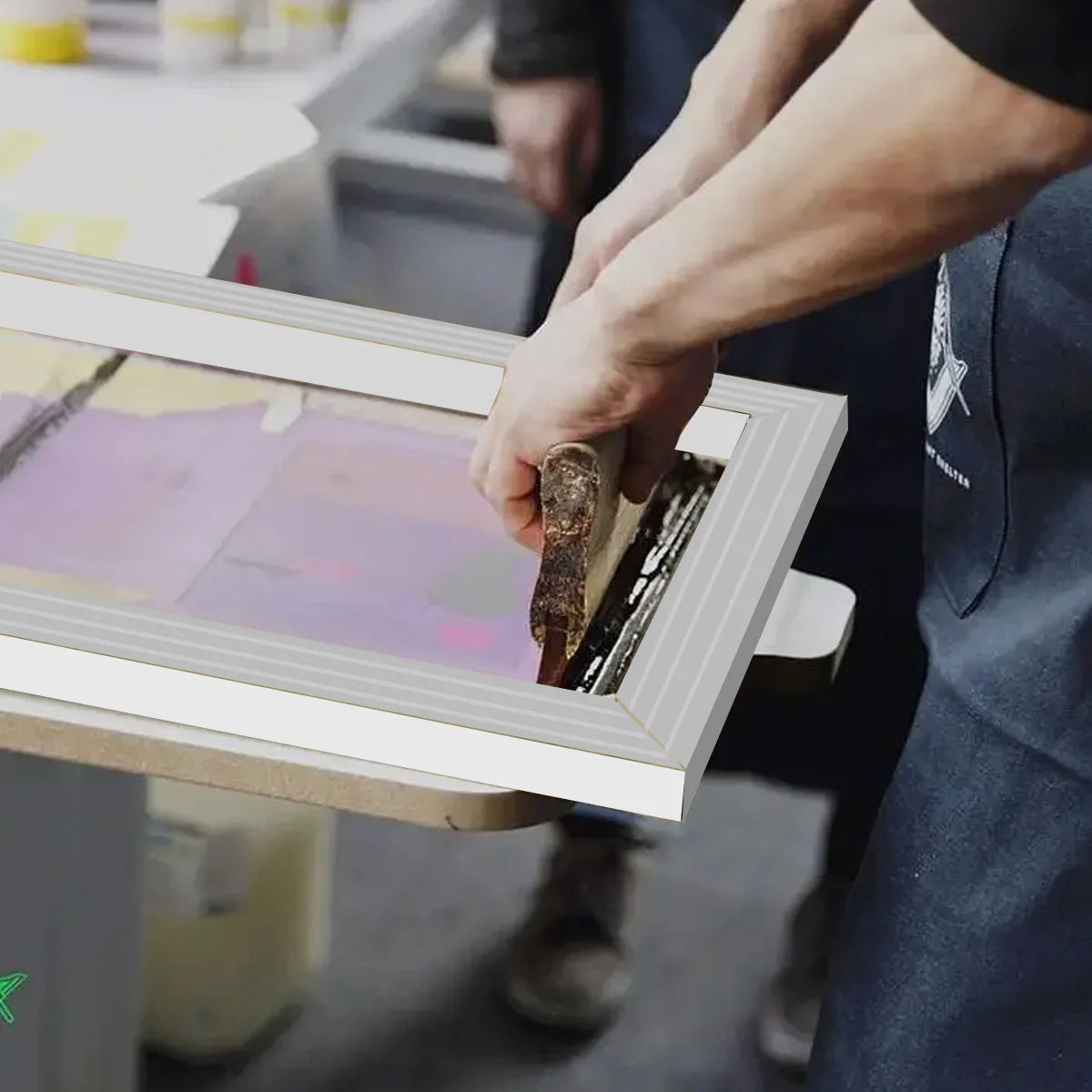 1/2/5pc Stable Silk Screen Printing Aluminum Frame 43 X 31cm 17 X 12 Inch with 120T 300 Yellow Mesh for Making Stencil