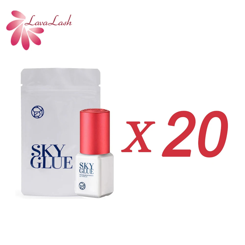 Original Korea Eyelash Extensions Sky glue with Red Cap 1-2 seconds dry time 6-7 weeks fastest and strongest glue