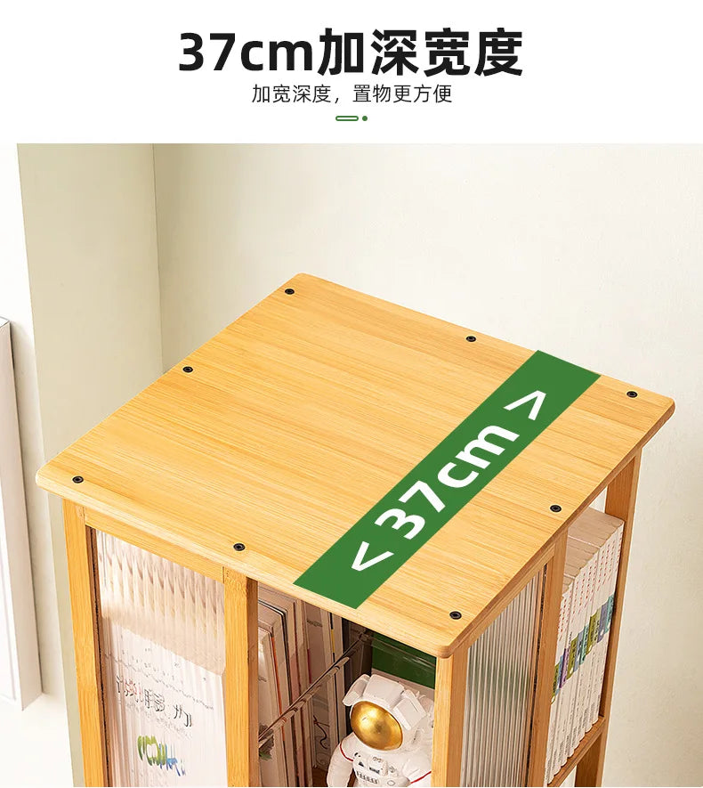 Rotational Bookshelf Organizers Home Storage Shelves Furniture Living Room Shelf Bookcases Librero Organizador Estanteria