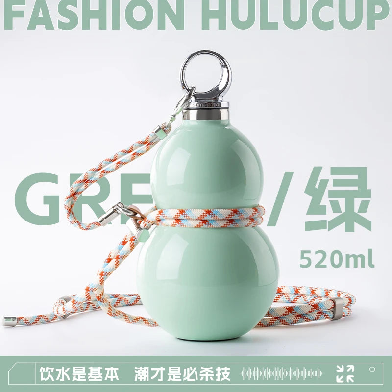 SAMADOYO-6 Hour Insulated Tumbler | Gourd Shape with Straw | Exclusive Design, 520ml