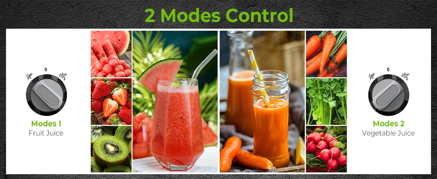 SEJOY Juicer Extractor with 2 Speeds, 3" Big Mouth Centrifugal Juicer Maker with BPA-Free, safe Compact Centrifugal Juicer