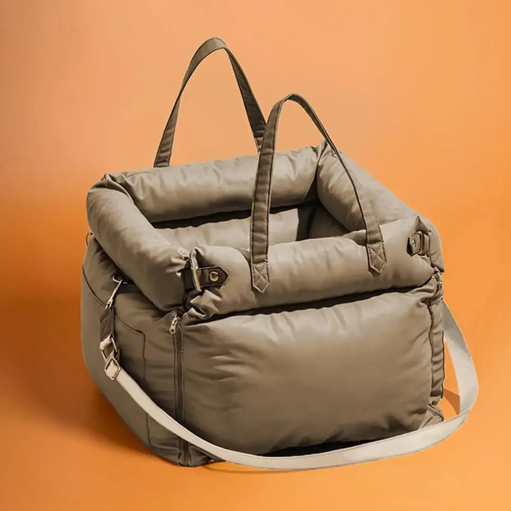 1 Portable Pet Car Seat with Stain and Scratch Protection, Easy To Clean Small To Medium Dog Travel Carrier, Pet Car Kennel