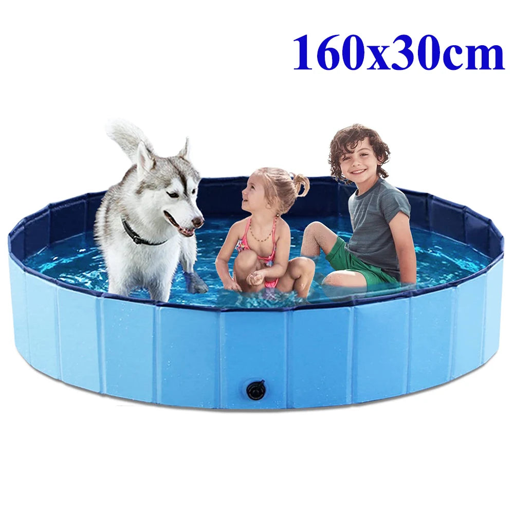 Folding bathtub for dogs and cats, a must-have for cooling down in the summer pool for dogs, and a portable pet bathtub for