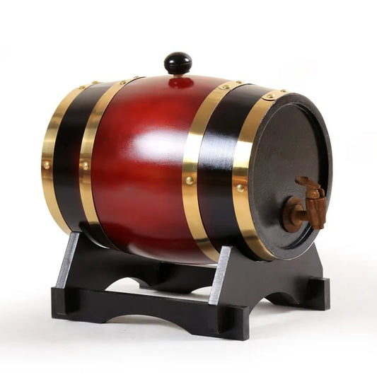 5L Wood Wine Barrel Oak Beer Brewing Equipment Rum Pot Whisky Wine Bar Tools Wedding Decoration Home Brew Beer Tools