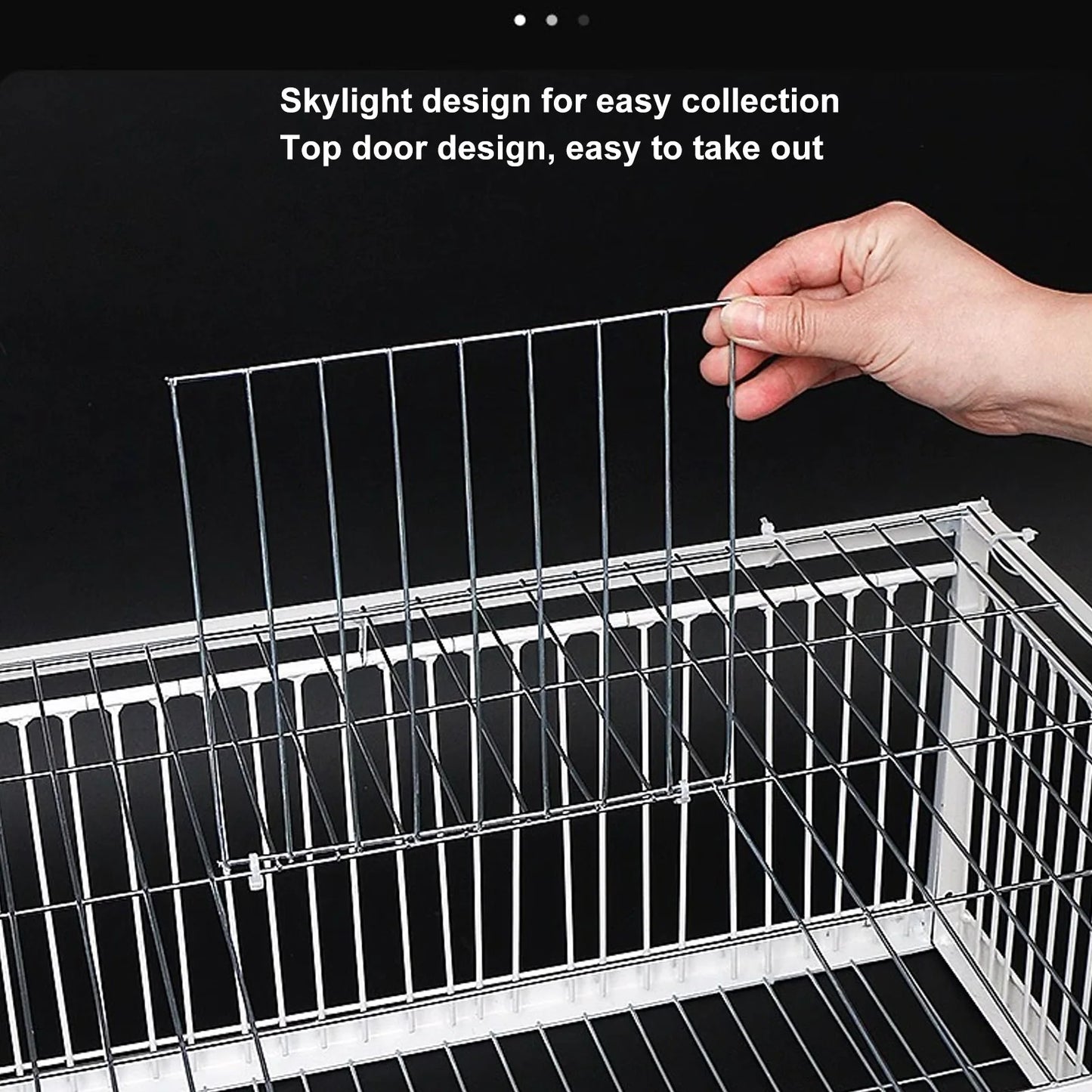 Chicken Bird Trap Cage Escape Proof Chicken Bird Trap Cage Versatile Single Way Entry Easy Assembly Rust Resistant for Garage