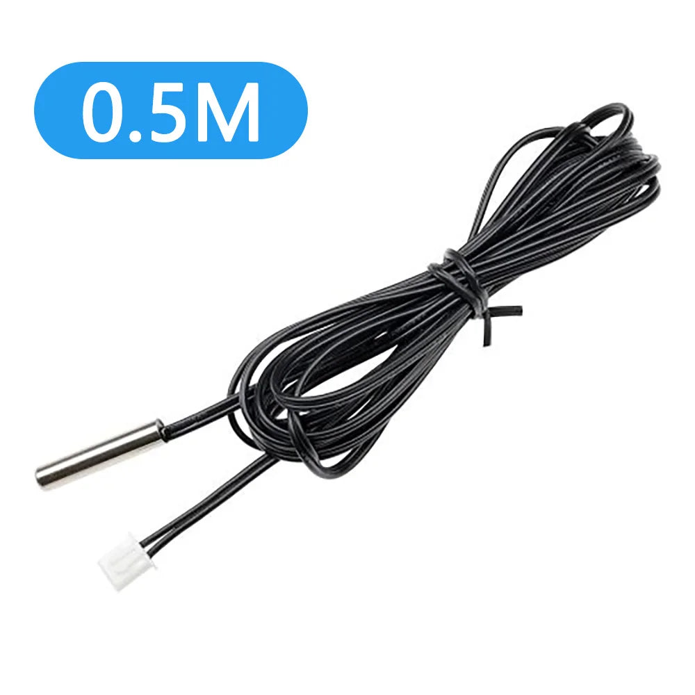 30Cm 50Cm 1M 2M 3M 5M Ntc 10K 1% 3950 Thermistor Temperature Sensor Waterproof Probe Cable For Arduino W1209 W1401
