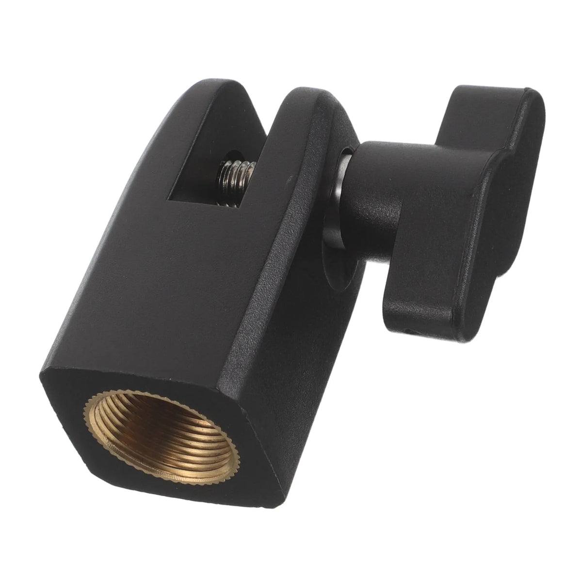 Mic Stand Shock Mount Adapter 58 Thread Metal Clamp Black Anti Vibration Microphone Mount for Recording Studio Mic Arm