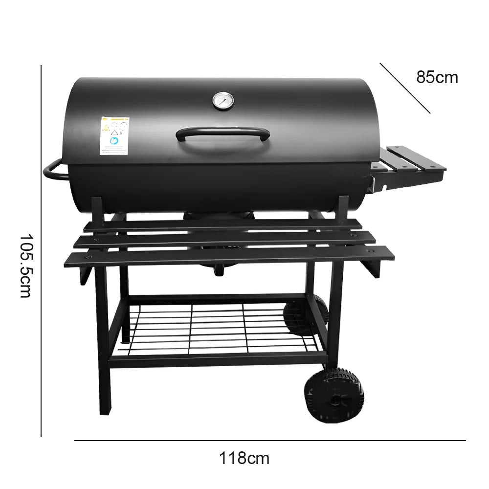 Barbecue Grill BBQ Grill for Camping Picnic 105.5*85*118cm Barbecue Stove with Wheels Outdoor Multi-function BBQ Tools