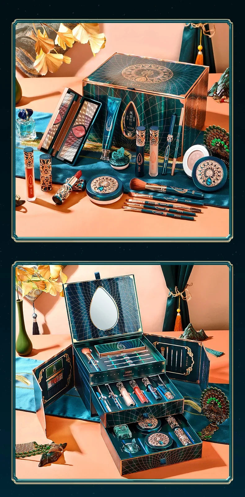 Phoenix  Makeup Sets Include Daily Use Face Powder Foundation Concealer Eyeliner Make up Valentine's Day Christmas Gift Box