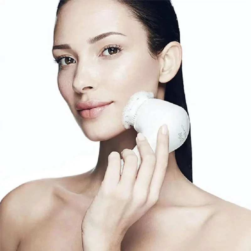 B46C 4 Pack Brush Head Replacements Deep Pore Face For Clarisonic Mia 1, Mia 2, Mia Fit, Alpha For Smart Profile Uplift And Alph