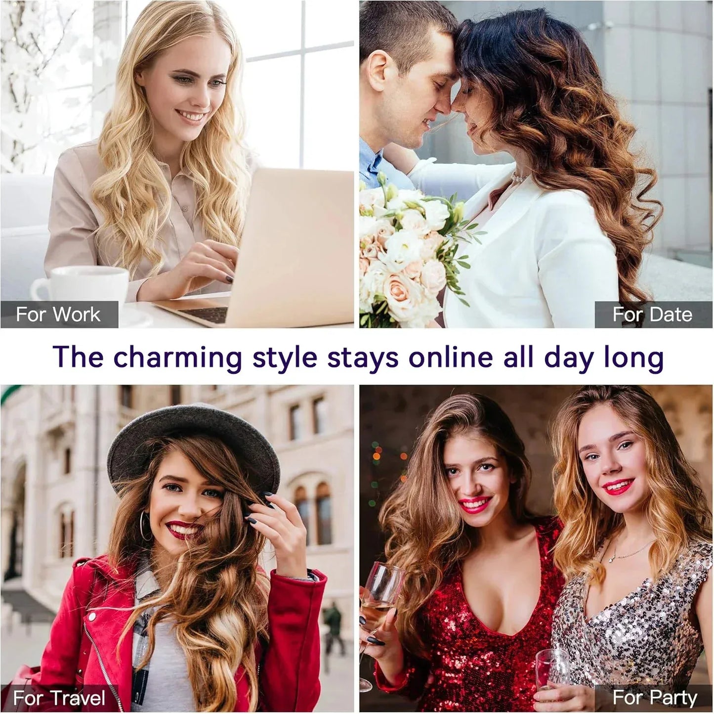 6 in1 Multi Hair Styler Curling Iron Hair Hot Air Brush Curling Barrel Brush HairDryer Salon Professional Curly Styler Tools