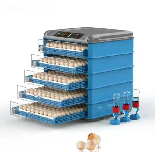 Fully Automatic Hatching Machine 176-500Capacity Egg Incubator 110V/220V/12V Chick Roller Automatic Temperature Humidity Control