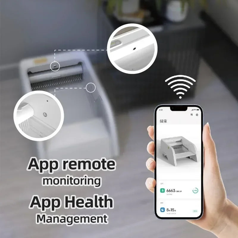 Smart Cat Litter Box Automatic Self-cleaning Cat Bedpans Semi Enclosed Toilet Trainer Pet Products Cat's Accessories with App