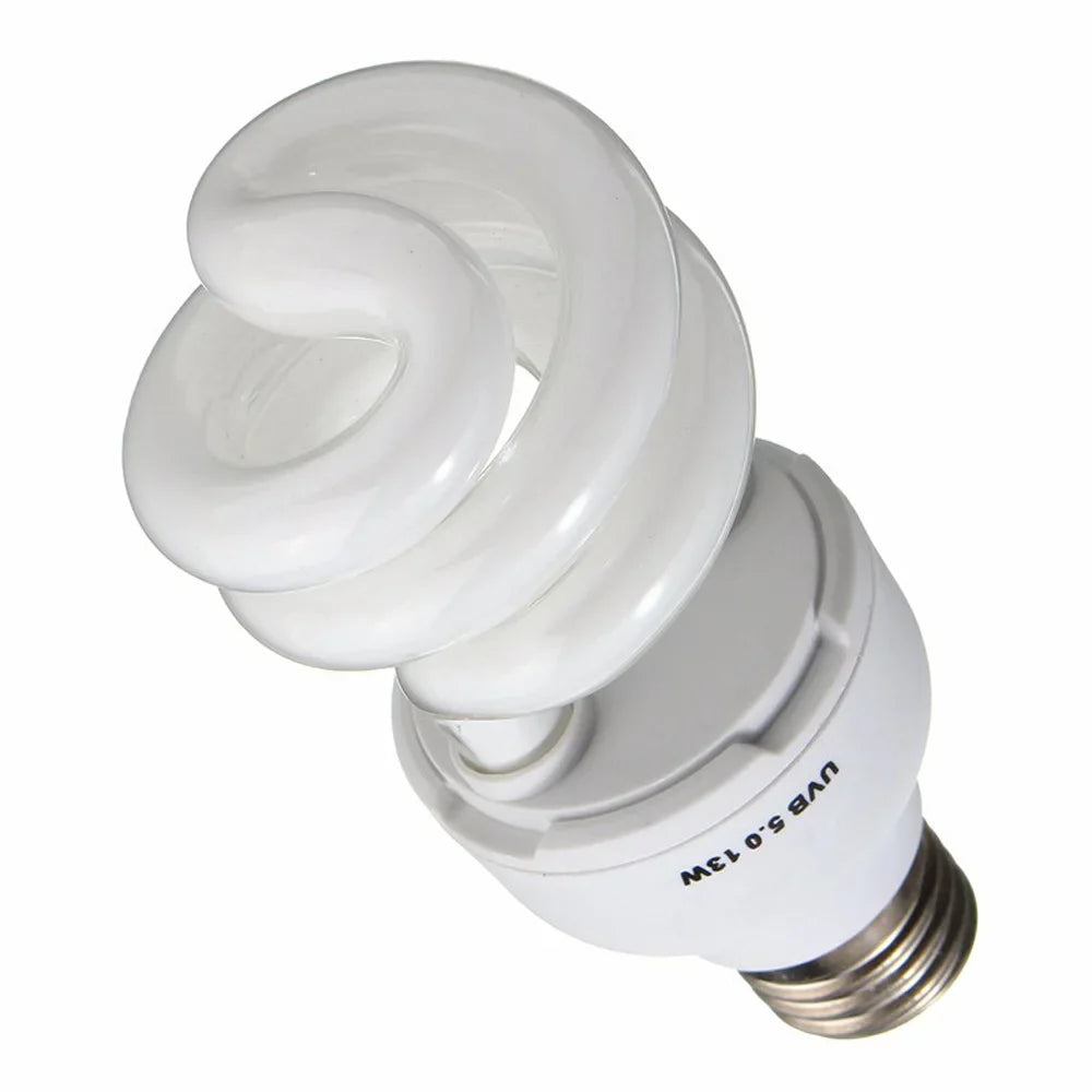 10pcs Reptile UVB 5.0 10.0 Lamp Bulb For Turtle Lizard Snake Lguanas Heat Calcium Lamp Bulb Energy Saving Light Reptile E27