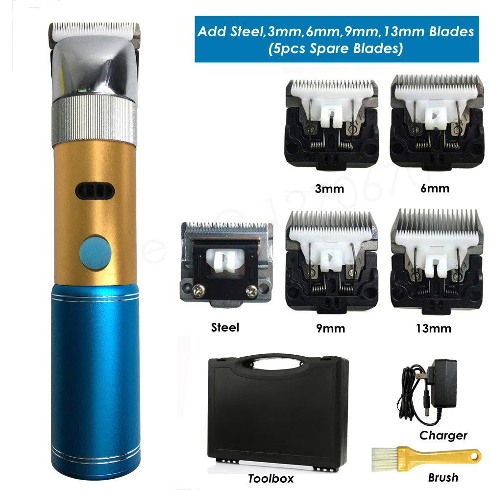 High Power 400W Dog Clippers Professional Cat Hair Trimmer Shaver Electrical Grooming Clipper Pet Haircut Machine Rechargeable