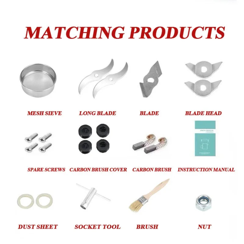 Electric Grain Grinder Mill High-speed Spice Corn Mill Commercial Powder Machine for Dry Cereals Grain Spice Coffee Herb Bean