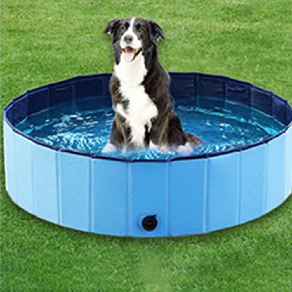 Foldable PVC Pet Bath Tub for Small Large Dogs Cats Portable Plastic Pool Sand Pit Grooming Bathtub for Pets Kids Durable